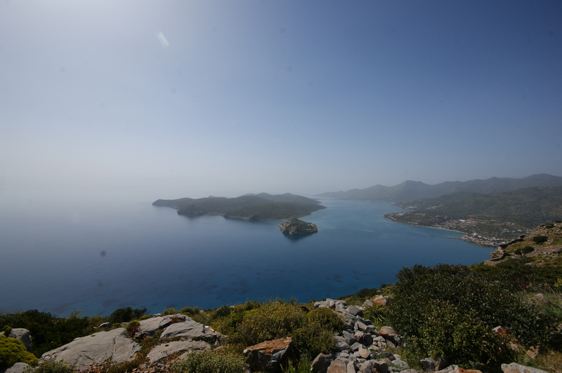 Bucht von Elounda mit der Lepra-Insel Spinalonga