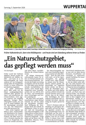 Ein Naturschutzgebiet, das gepflegt werden muss